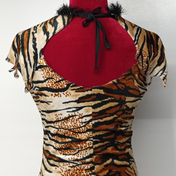 Rubi's tiger adult costume women's 8 - 10 animal tiger forest cat jungle - Picture 4 of 10